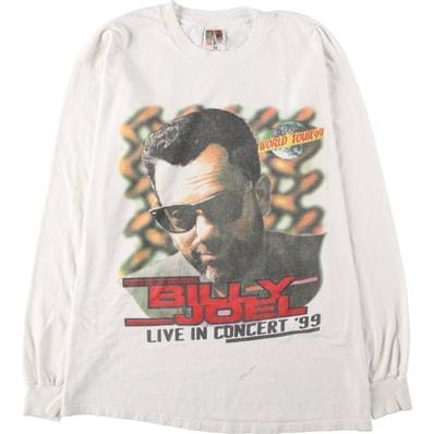 古着 90年代 フルーツオブザルーム FRUIT OF THE LOOM HEAVY COTTON BILLY JOEL ビリージョエル ロンT バンドTシャツ バンT メンズXL相当/eaa667933