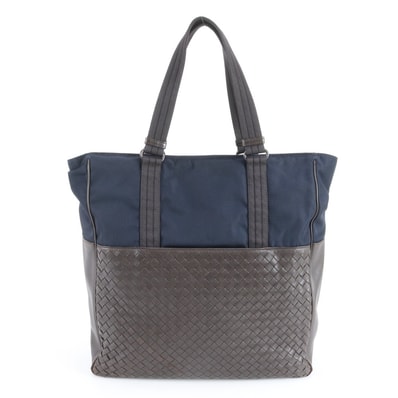 ■美品 ボッテガヴェネタ イントレチャート編みこみトート バッグ