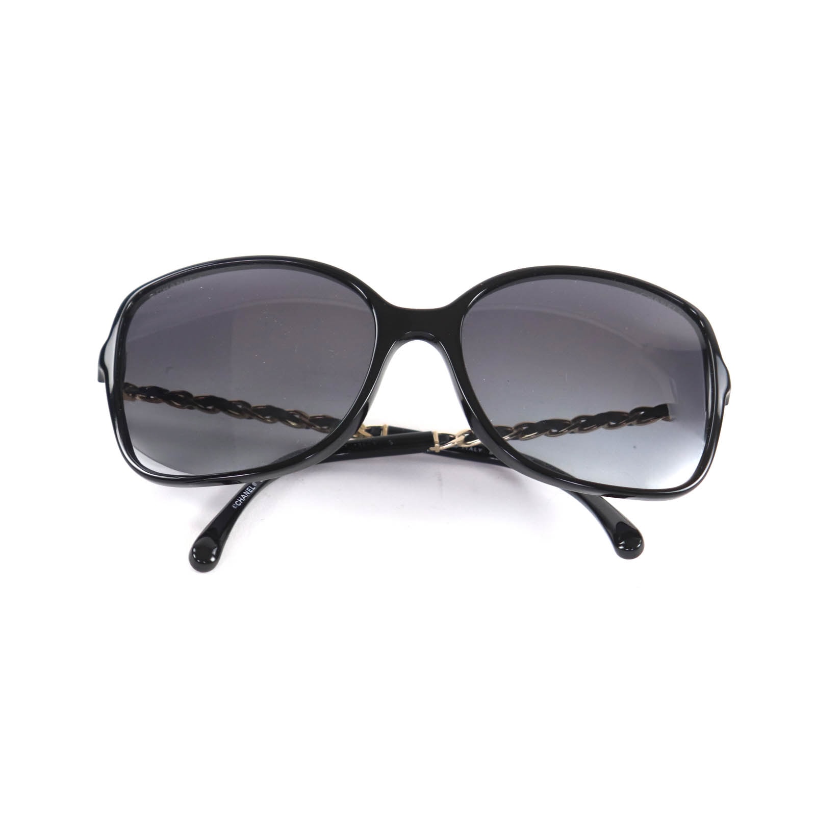 美品 シャネル サングラス ブラック 57□17 135 5210-Q-A