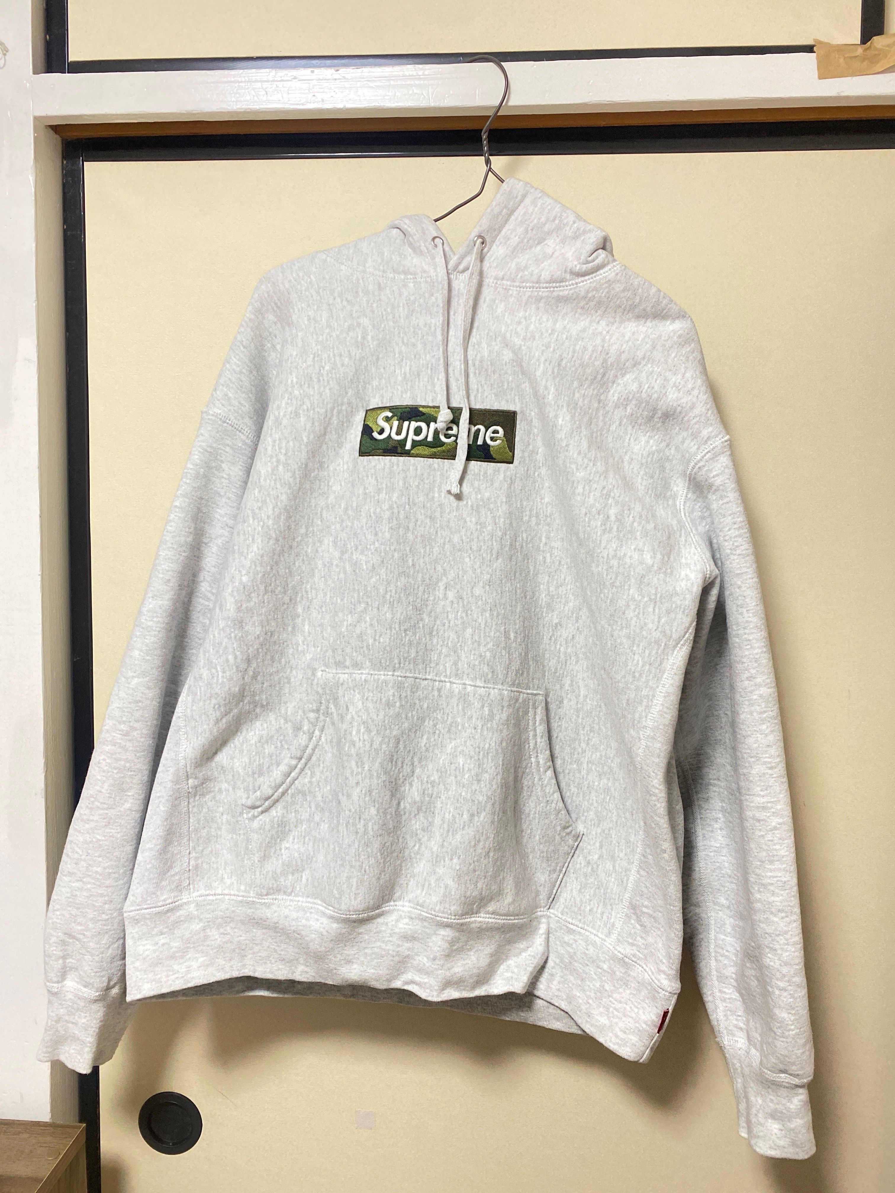 Supreme Box Logo Hooded Sweatshirt "Ash Grey" (23FW)