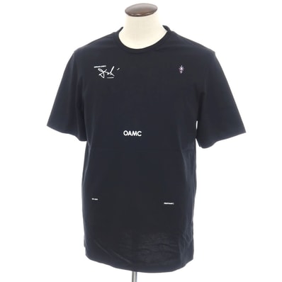 【中古】オーエーエムシー OAMC Dream Logic コットン クルーネック 半袖Tシャツ ブラック【サイズL】【メンズ】