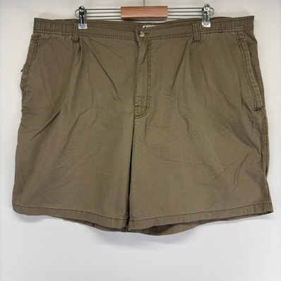 古着 コロンビア Columbia ショートパンツ ワンポイントロゴ ハーフパンツ 大きいサイズ 2XL ベージュ系 メンズ