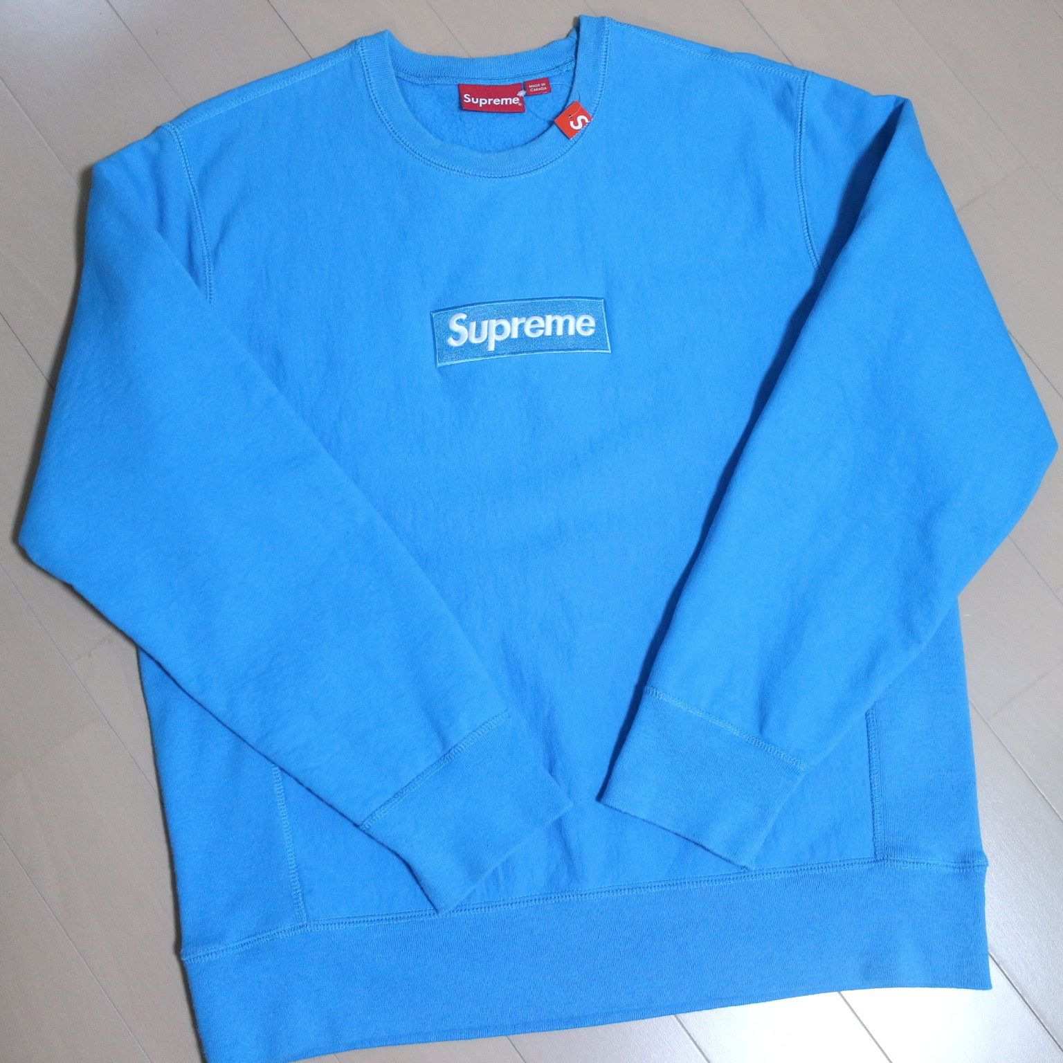 Supreme Box Logo Crewneck Sweatshirt "Blue" (18FW)
