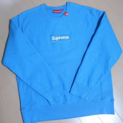 Supreme Box Logo Crewneck Sweatshirt "Blue" (18FW)