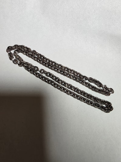 Chrome Hearts Paper Chain Necklace "Silver"