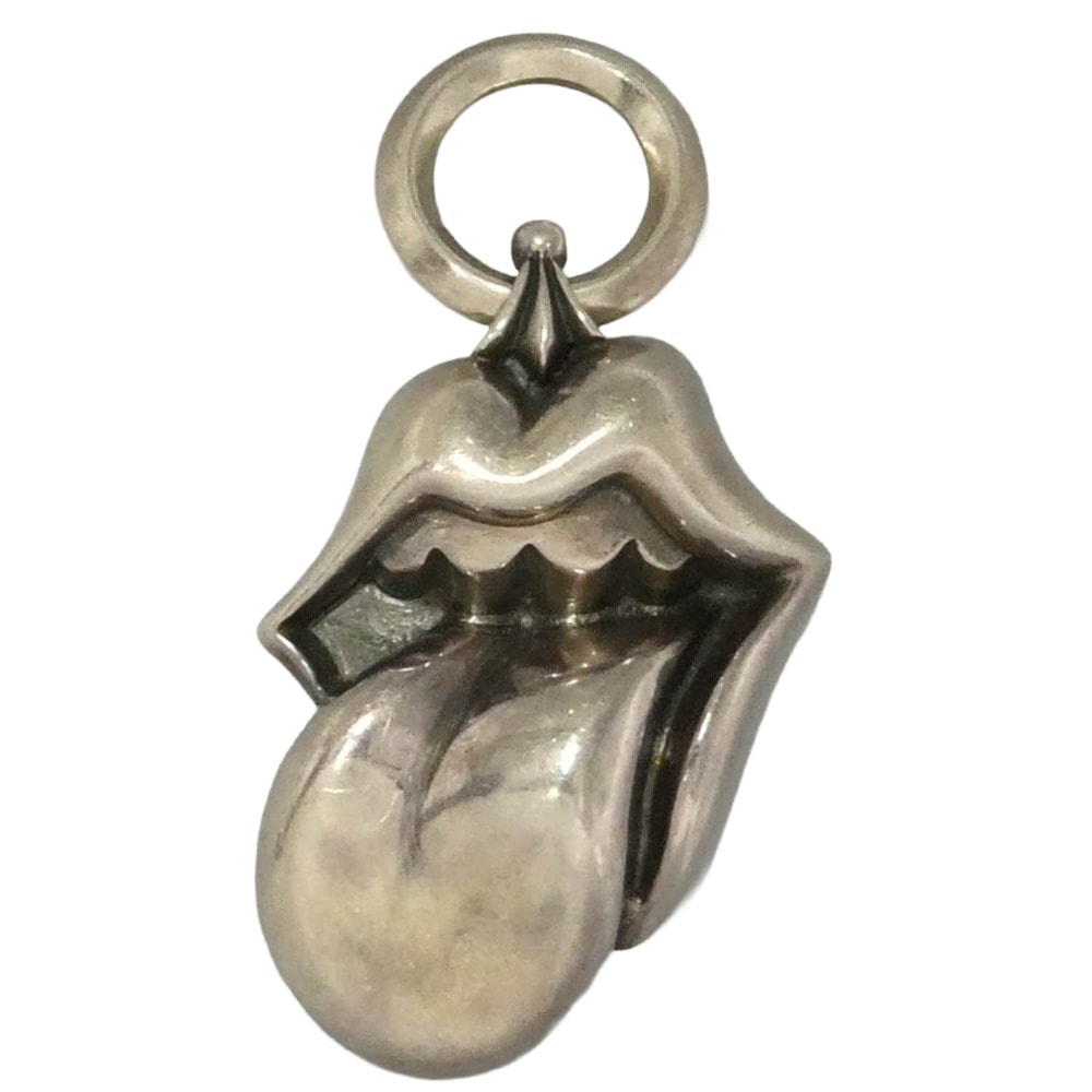 CHROME HEARTS クロムハーツ(原本無) LIPSTONGUE PENDANT リップアンドタン ペンダント トップ シルバー系【中古】