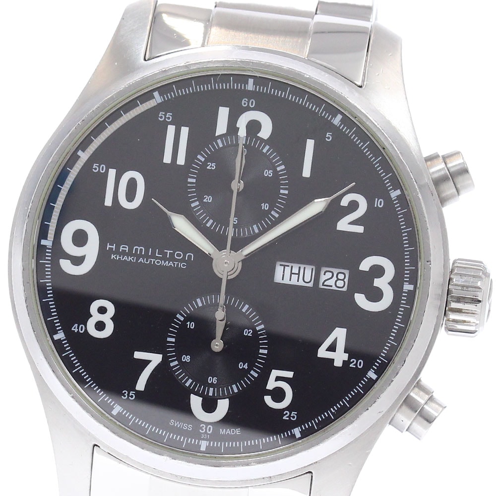 ハミルトン カーキ オフィサー H717160 メンズ 【中古】