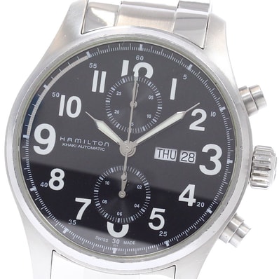 ハミルトン カーキ オフィサー H717160 メンズ 【中古】