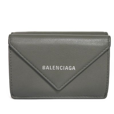 BALENCIAGA ペーパー ミニウォレット 三つ折り財布 391446