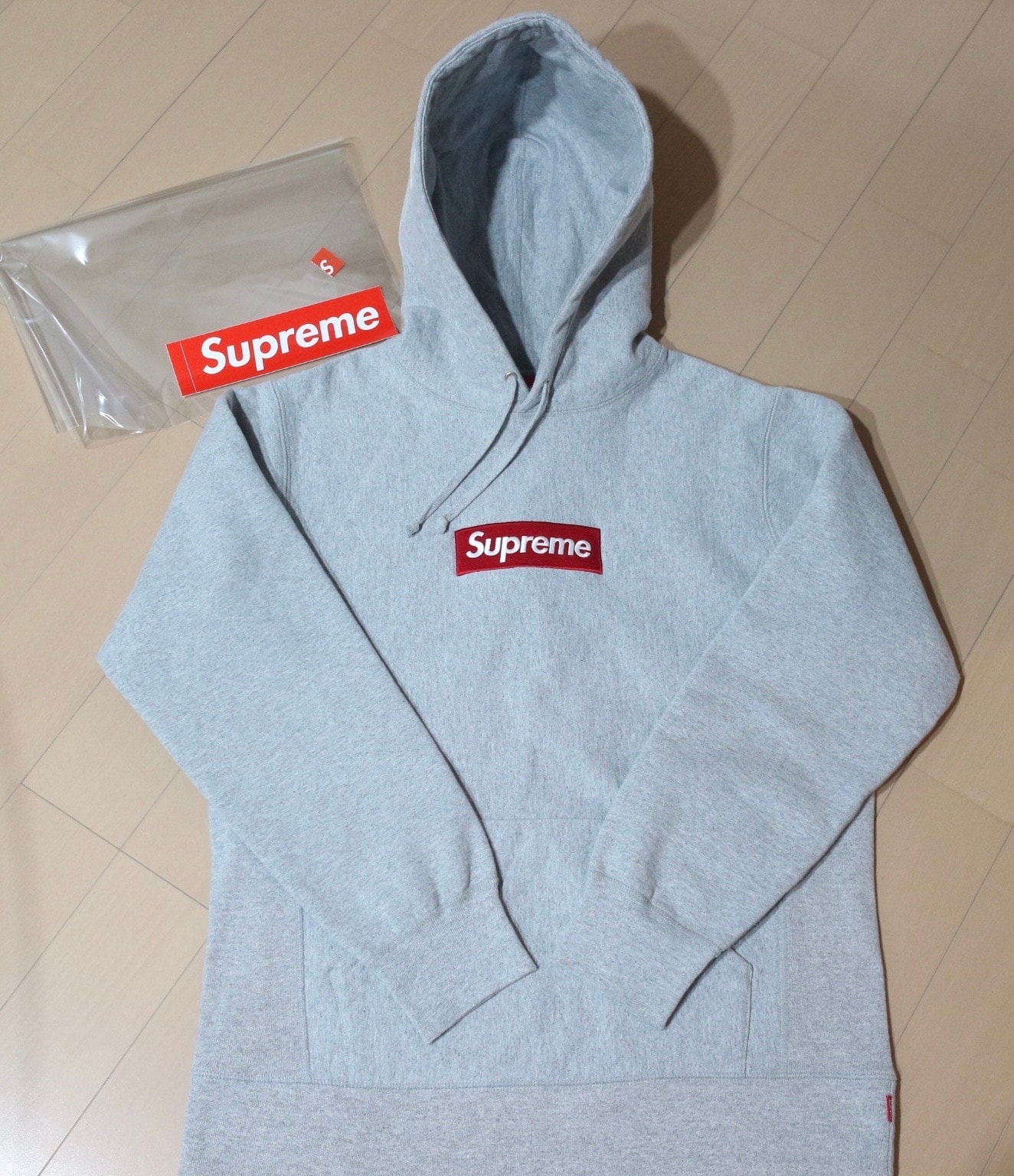 Supreme Box Logo Hooded Sweatshirt "Heather Grey" (16FW)