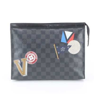 ■極美品 ルイヴィトン ダミエ グラフィット ポシェット ヴォワヤージュ MM