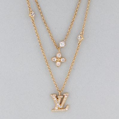 【最終値下げ】LOUIS VUITTON ルイ・ヴィトン ネックレス レディ LV M01845 メタル ゴールド レディース【中古】