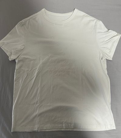 Maison Margiela Numeric Logo Mako Cotton T-shirt "Winter White"