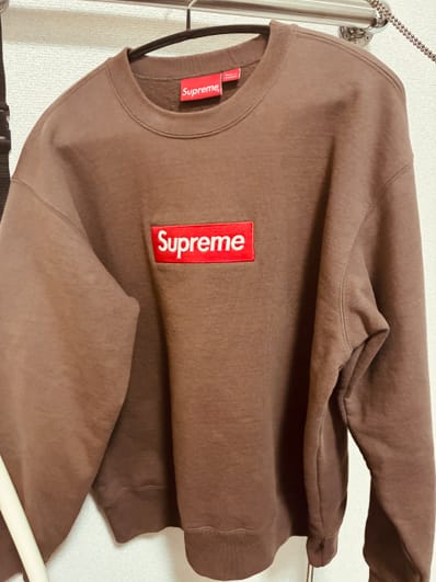 Supreme Box Logo Crewneck "Brown" (22FW)