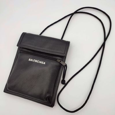 BALENCIAGA Explorer Small Pouch With Strap "Black"