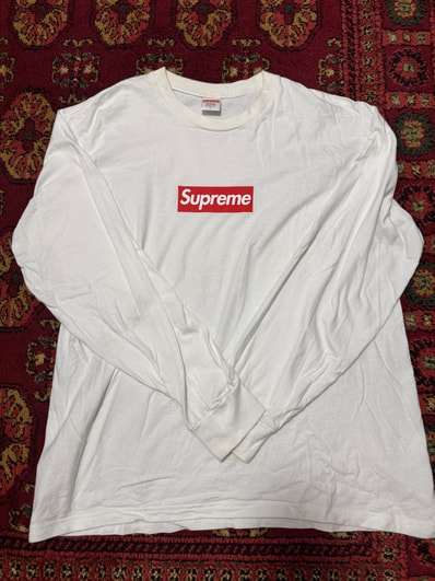 Supreme Box Logo L/S Tee "White"