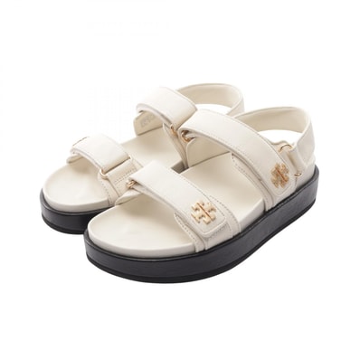 トリーバーチ Tory Burch KIRA SPORT SANDAL キラ スポーツ サンダル 靴 レザー レディース ホワイト系 【中古】
