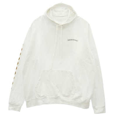 Chrome Hearts CH Plus Circle Logo Hoodie "White"