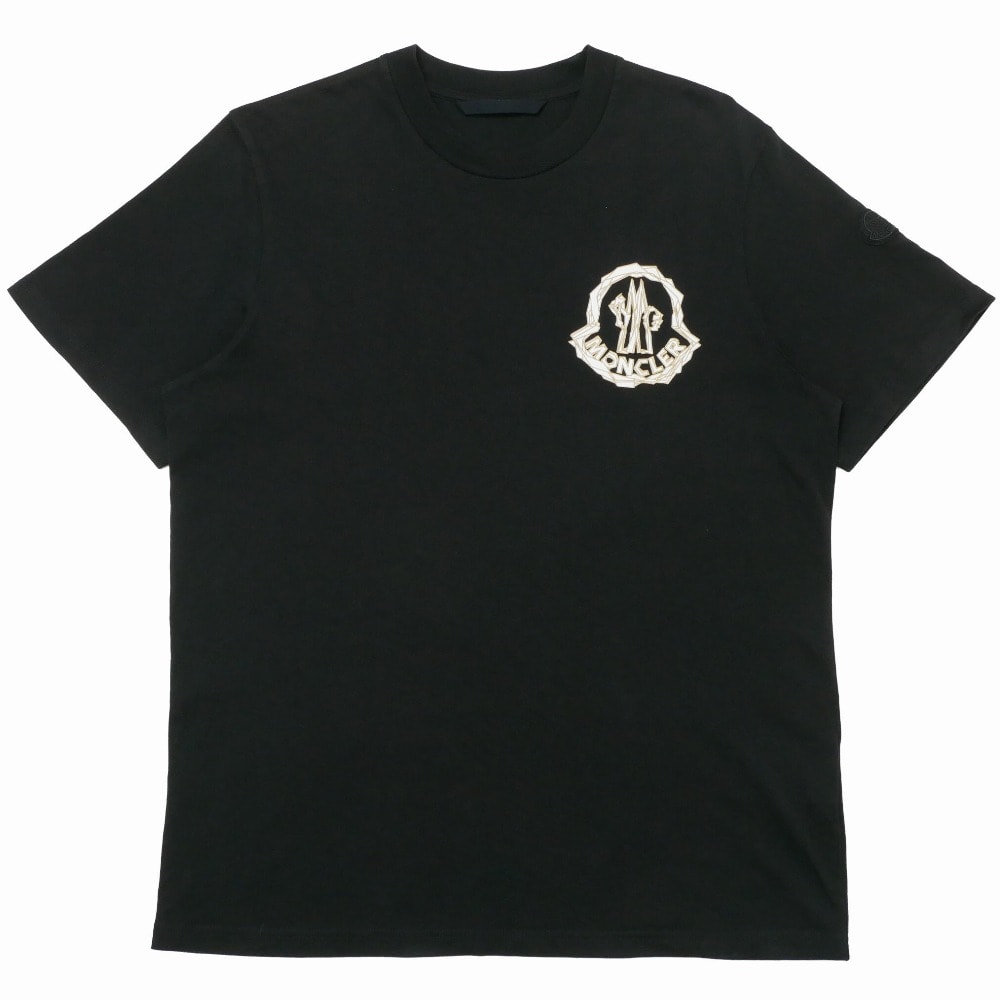 2025SS■MONCLER モンクレール 半袖Tシャツ サイズM ロゴプリント ブランド古着【中古】20260629/RA9935