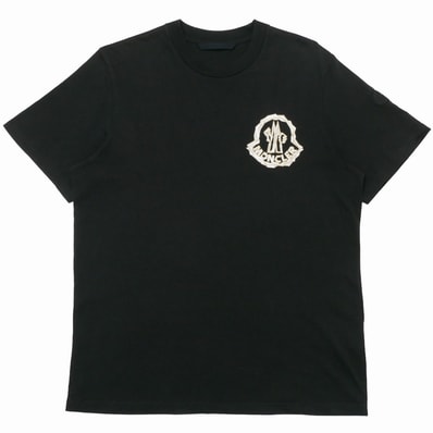 2025SS■MONCLER モンクレール 半袖Tシャツ サイズM ロゴプリント ブランド古着【中古】20260629/RA9935