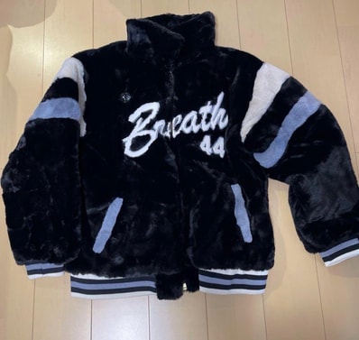 BREATH FAUX FUR STADIUM JACKET