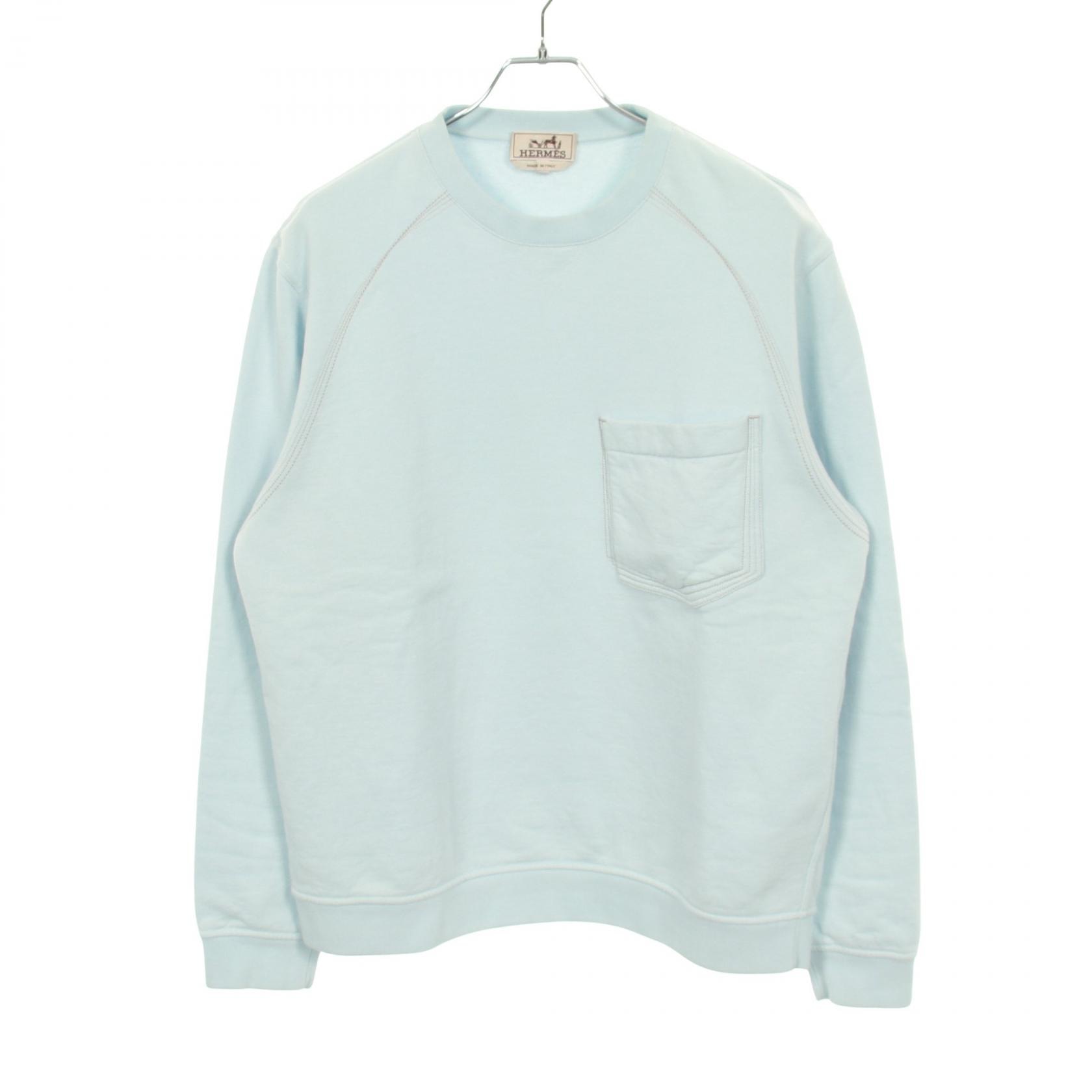 エルメス HERMES スウェット 衣料品 トップス コットン レディース ブルー系 【中古】