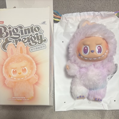 POP MART THE MONSTERS (LABUBU) Big into Energy Series Plush Pendant LUCK