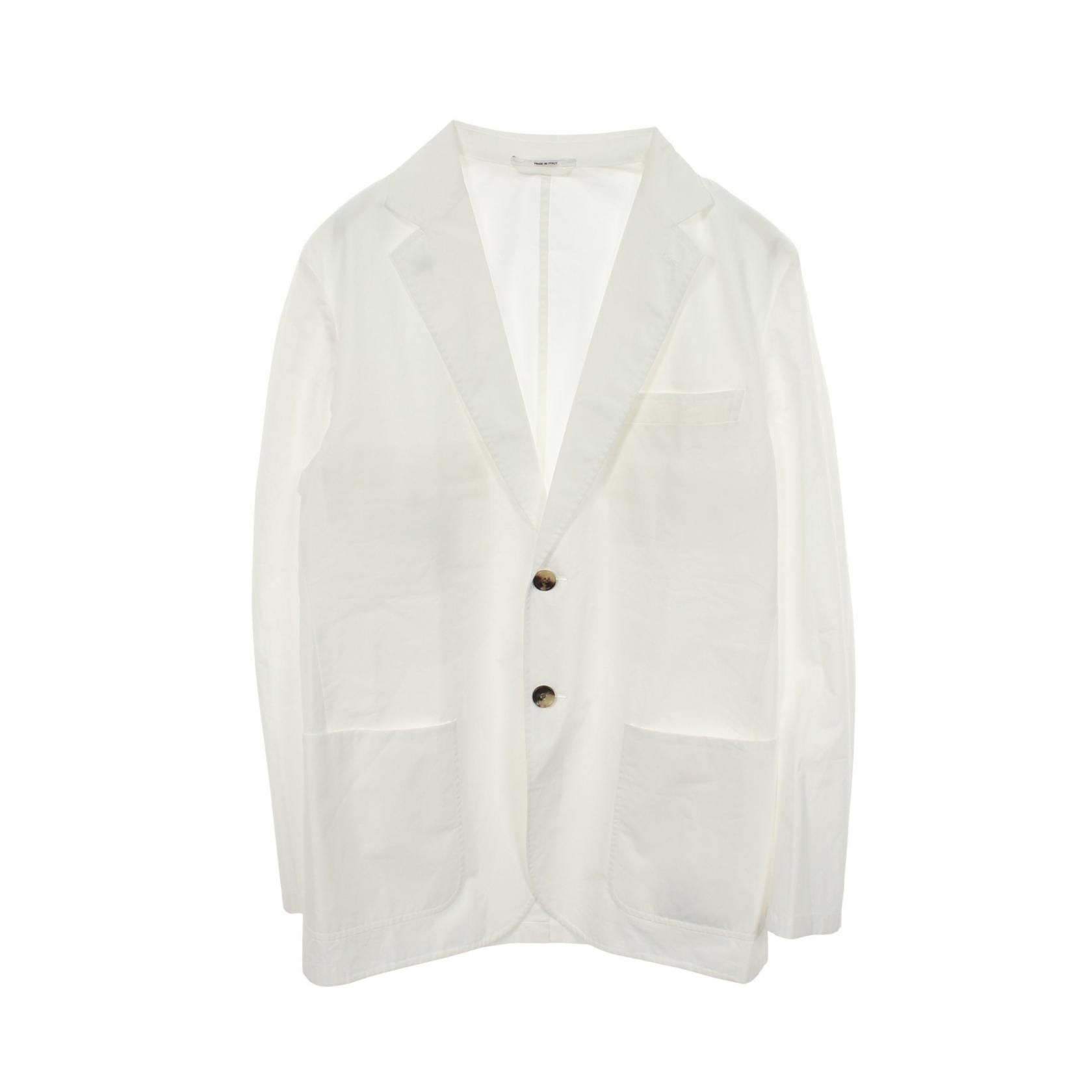 エルメス HERMES テーラードジャケット 衣料品 アウター コットン ホワイト メンズ ホワイト系 【中古】