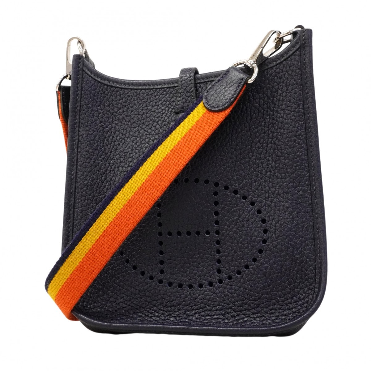 【6ea0401】エルメス ショルダーバッグ エヴリンTPM トリヨンクレマンス ブルーネイビー シルバー金具 A刻印【中古】レディース