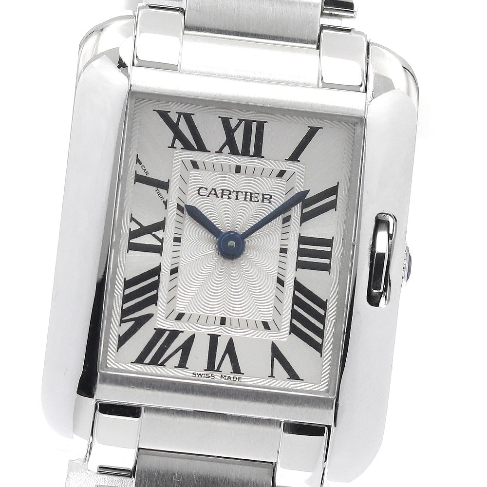 カルティエ タンクアングレーズSM W5310022 レディース 【中古】