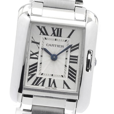 カルティエ タンクアングレーズSM W5310022 レディース 【中古】