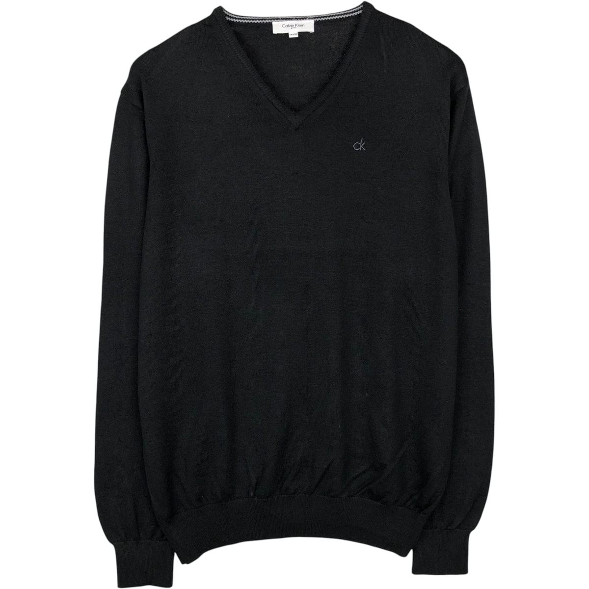 古着 カルバンクライン Calvin klein golf Vネック メリノウール×アクリルニットセーター メンズXL相当/eaa645937