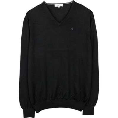 古着 カルバンクライン Calvin klein golf Vネック メリノウール×アクリルニットセーター メンズXL相当/eaa645937