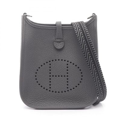 エルメス HERMES エヴリンTPM アマゾン ショルダーバッグ バッグ レザー トリヨンクレマンス トリヨンクレマンス アルドワーズ K刻印(2025年製造) レディース グレー系 【中古】