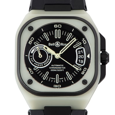Bell&Ross ベル&ロス BR-X5 グリーンラム 世界限定500本 BRX5R-LUM-TC/SRB チタン(DLC加工)・LM3D(蓄光複合素材)【中古】