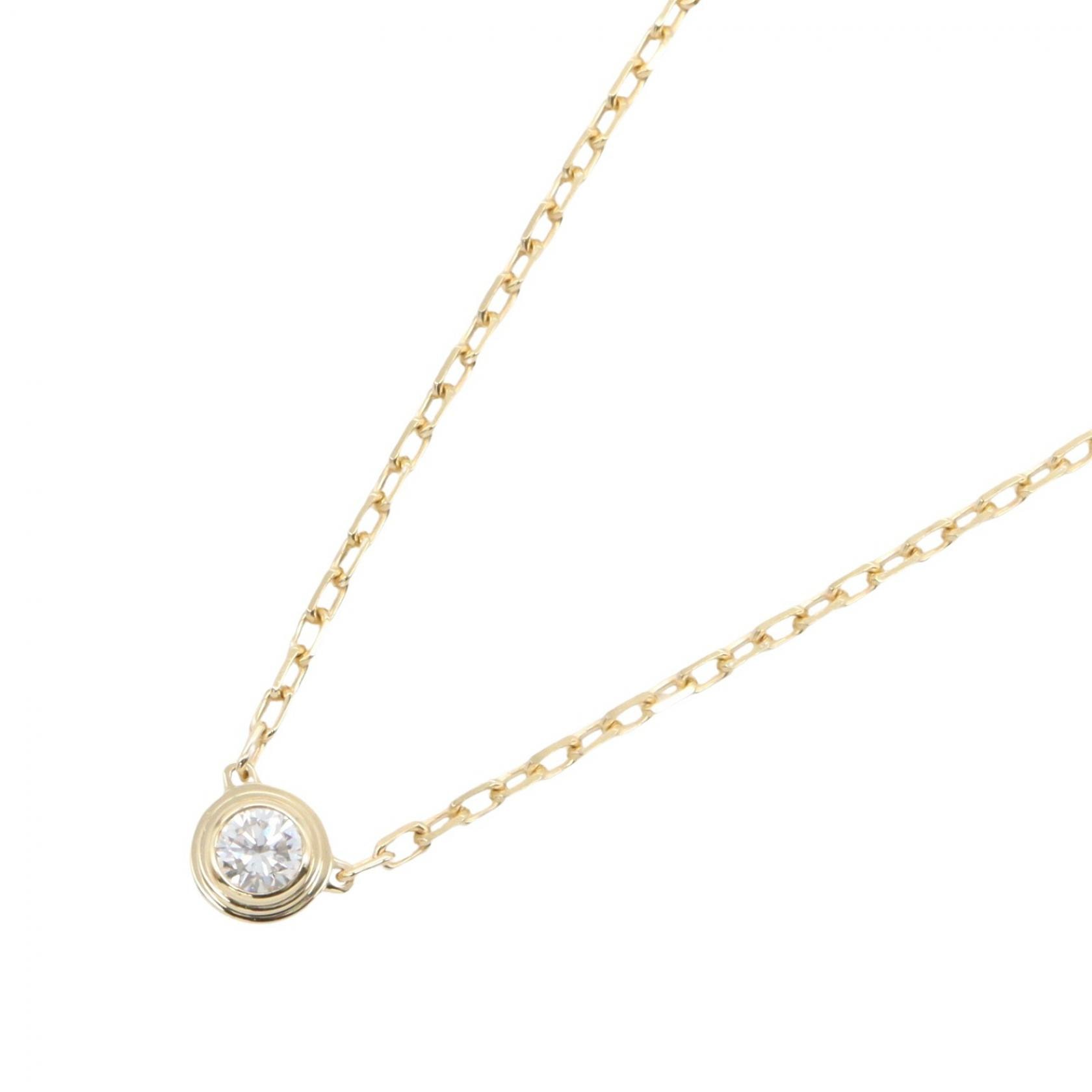 カルティエ CARTIER ダムール ネックレス SM ネックレス ジュエリー K18(イエローゴールド) ダイヤモンド レディース ゴールド系 / クリア系 【中古】
