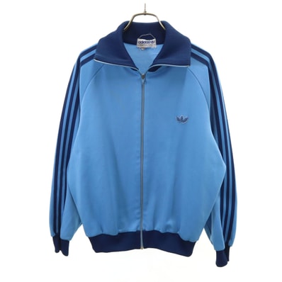 adidas アディダス 70s ヴィンテージ トラックジャケット 4 水色 デサント ジャージ