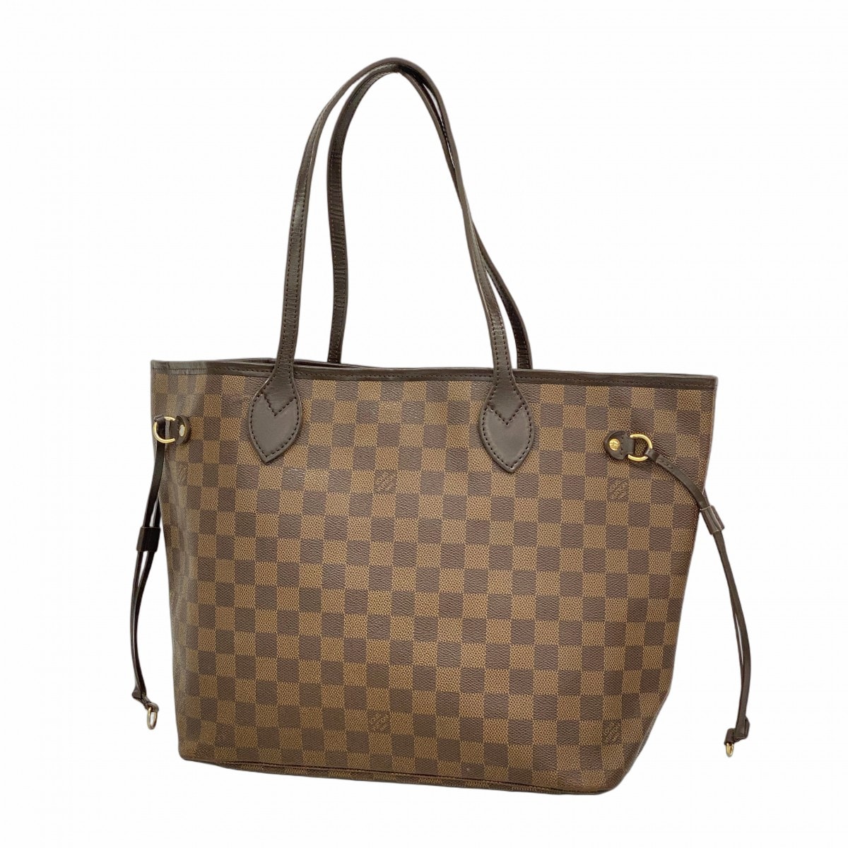 【6dc3045】ルイヴィトン トートバッグ ダミエ ネヴァーフルMM N51105 エベヌ【中古】レディース