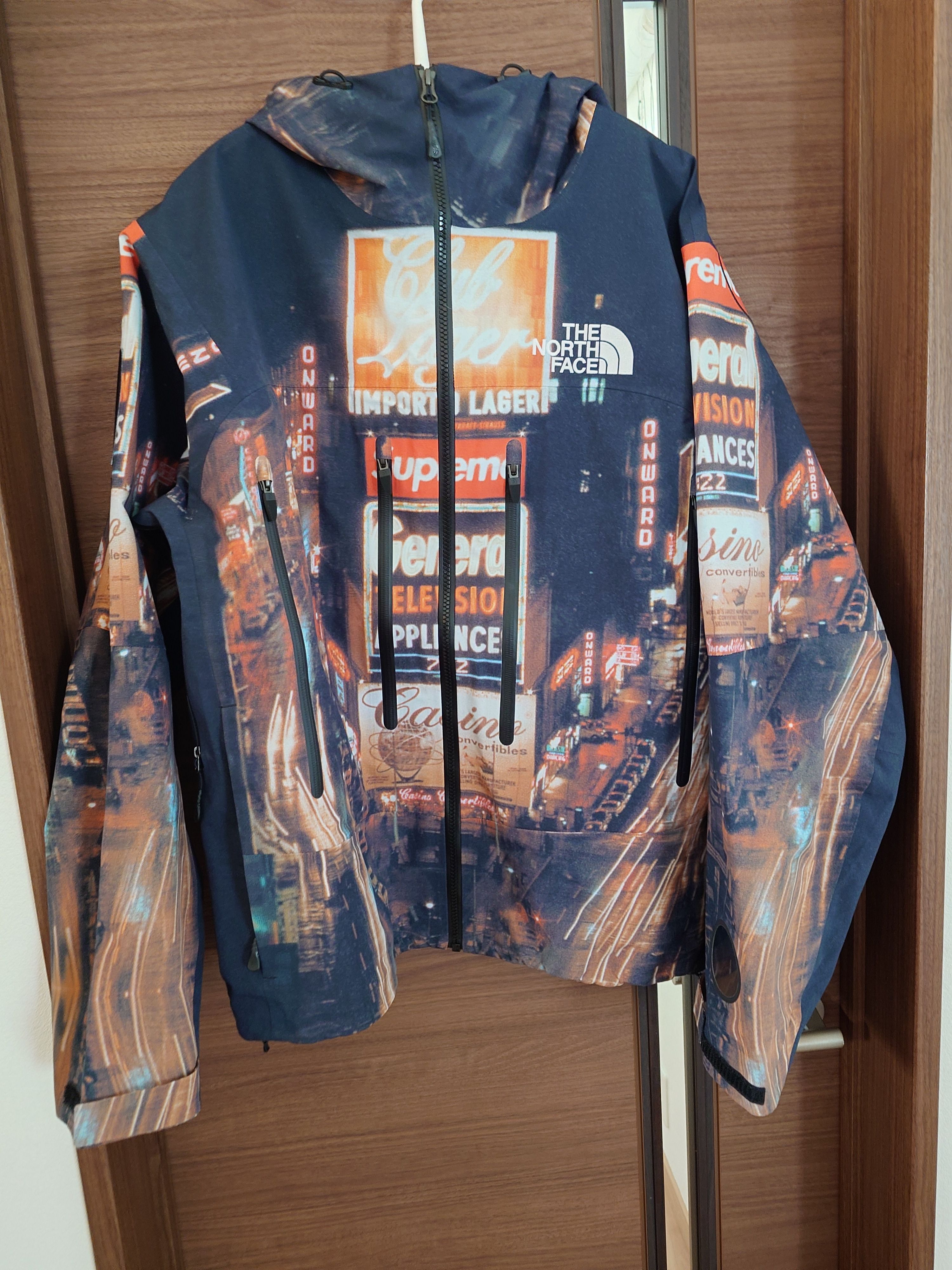 Supreme x The North Face Taped Seam Shell Jacket "Times square" NP52207I x NF0A82RK