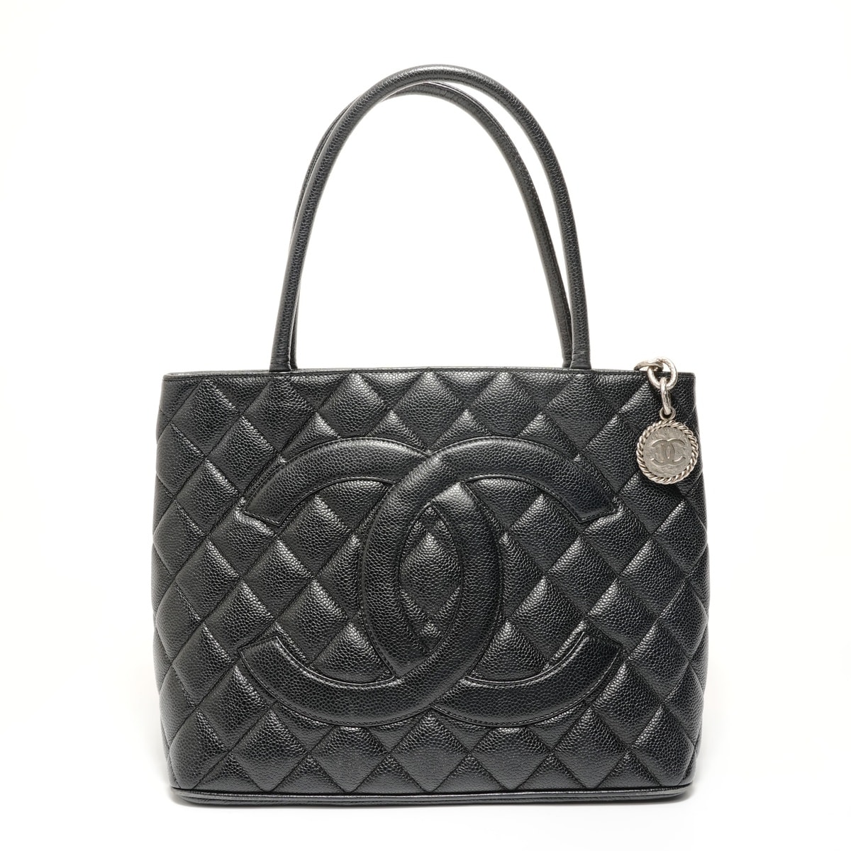 シャネル CHANEL 7番台 復刻トート キャビアスキン トートバッグ【中古】