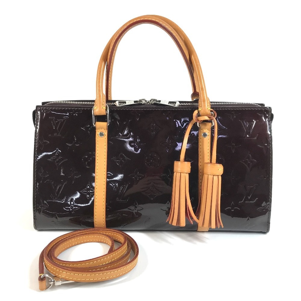 ルイヴィトン LOUIS VUITTON シエネガ M96052 モノグラムヴェルニ フリンジ タッセル カバン トートバッグ 2WAYバッグ ショルダーバッグ ハンドバッグ モノグラムヴェルニキャンバス アマラント パープル