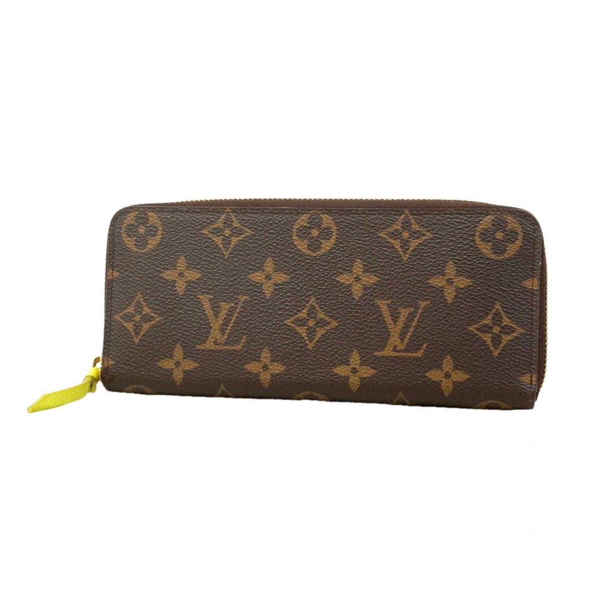 【6dc2348】ルイヴィトン 長財布 モノグラム ポルトフォイユクレマンス M61796 ヴェールアシッド【中古】レディース