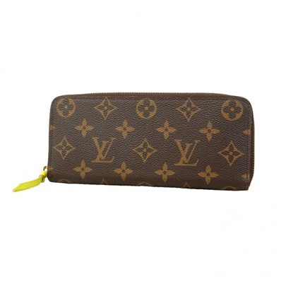 【6dc2348】ルイヴィトン 長財布 モノグラム ポルトフォイユクレマンス M61796 ヴェールアシッド【中古】レディース