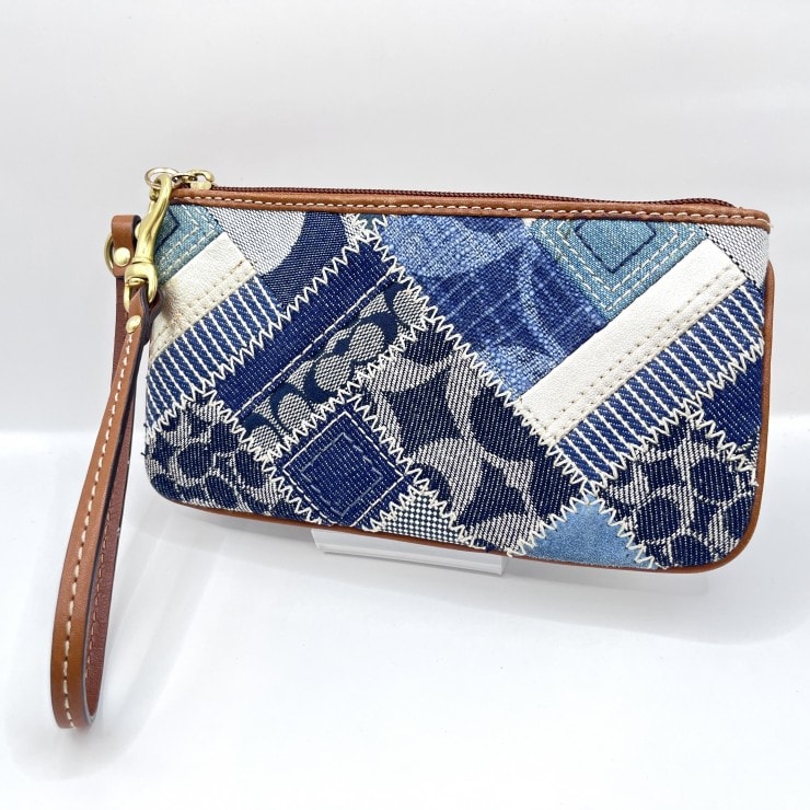 B (目立った傷や汚れなし)】COACH（コーチ）デニム パッチワーク