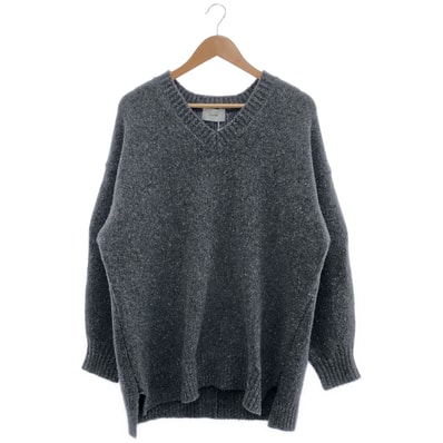 クラネ 15106-2112 グレー OVER V NECK KNIT TOPS 1
