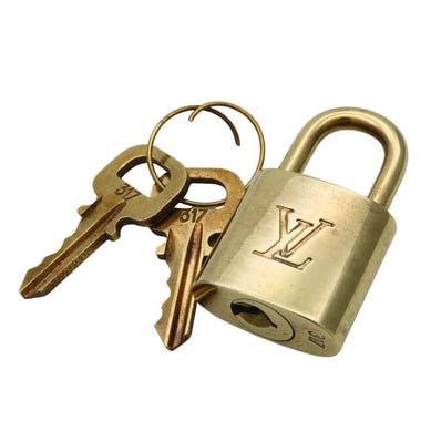 【中古】 ルイ・ヴィトン カデナ キーセット No.317 メタル ゴールド 南京錠 パドロック メッキ レディース 女性 LOUIS VUITTON