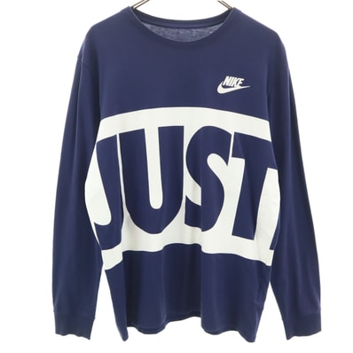 NIKE ナイキ 長袖 Tシャツ XL ネイビー ロンT