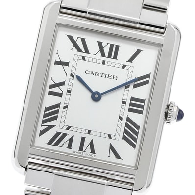 ☆良品 ★保 カルティエ タンクソロ LM W5200014 メンズ 【中古】