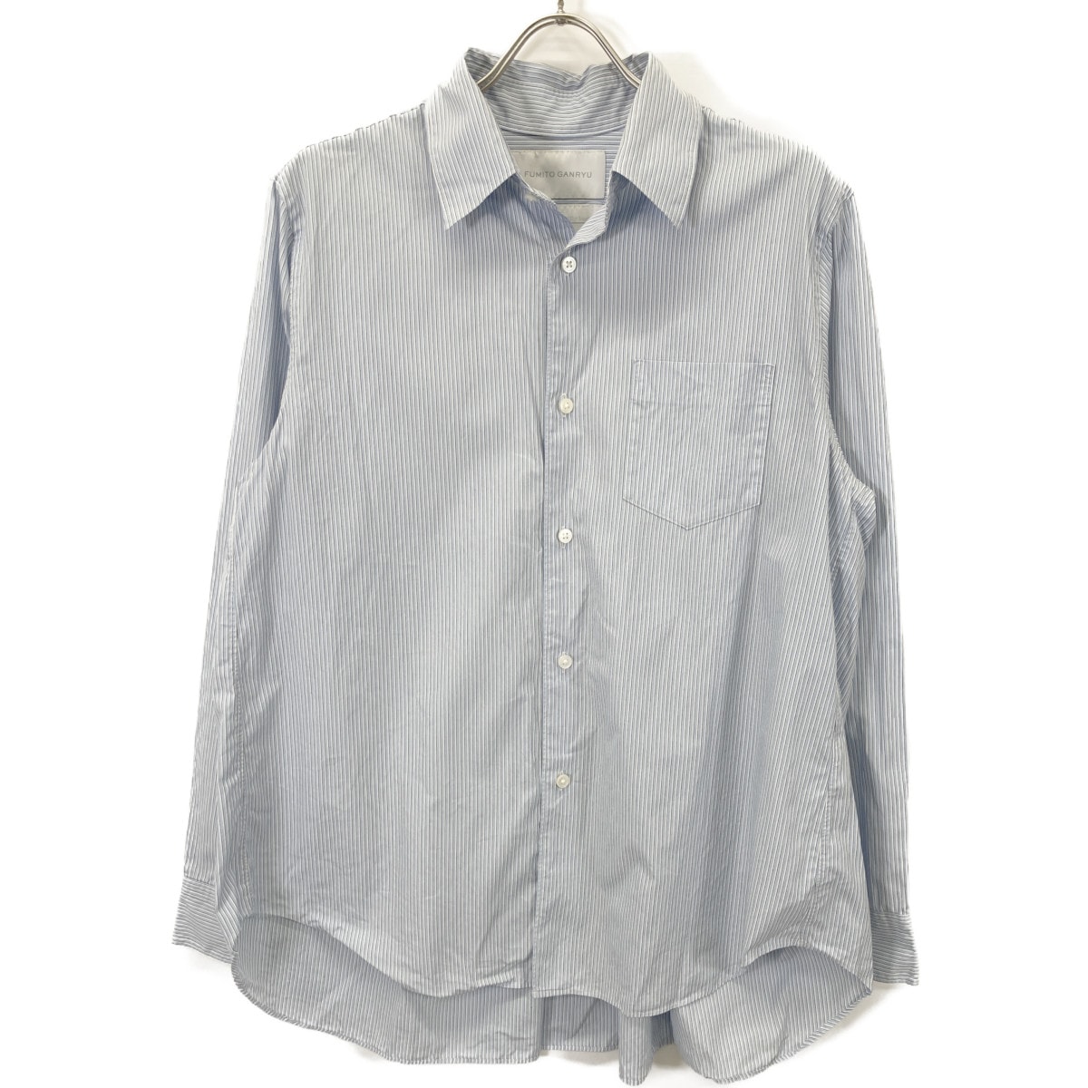 フミト ガンリュウ FU5-SH-02 ストライプ 長袖シャツ/ 2