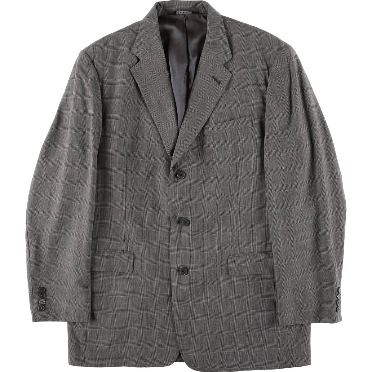 古着 バーバリー Burberry's グレンチェック ウールテーラードジャケット USA製 メンズL相当/evb032668